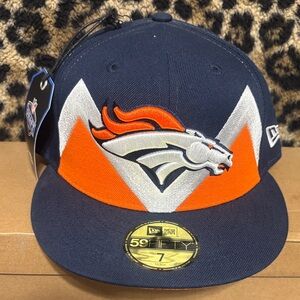 New Era Broncos Navy and Orange Cap